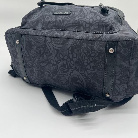 Sakroots Black Floral Backpack main image 7